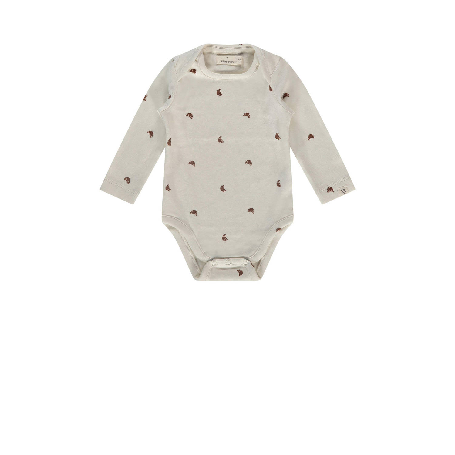 A Tiny Story romper ecru bruin