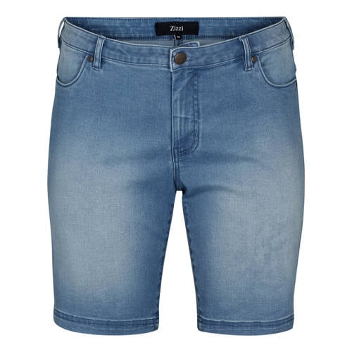 Zizzi denim slim regular waist short blauw afbeelding