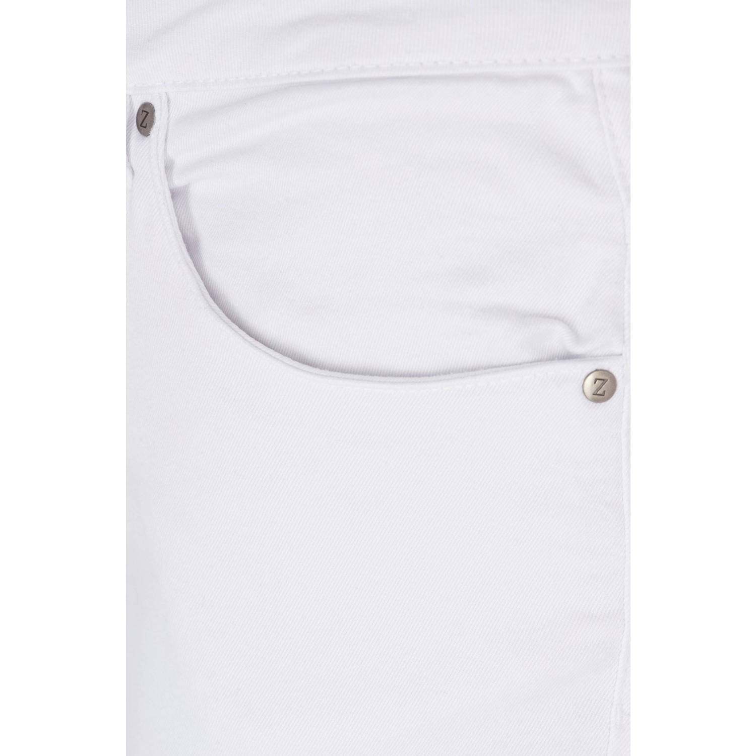 Zizzi high waist capri jeans AMY wit