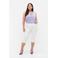 Zizzi high waist capri jeans AMY wit