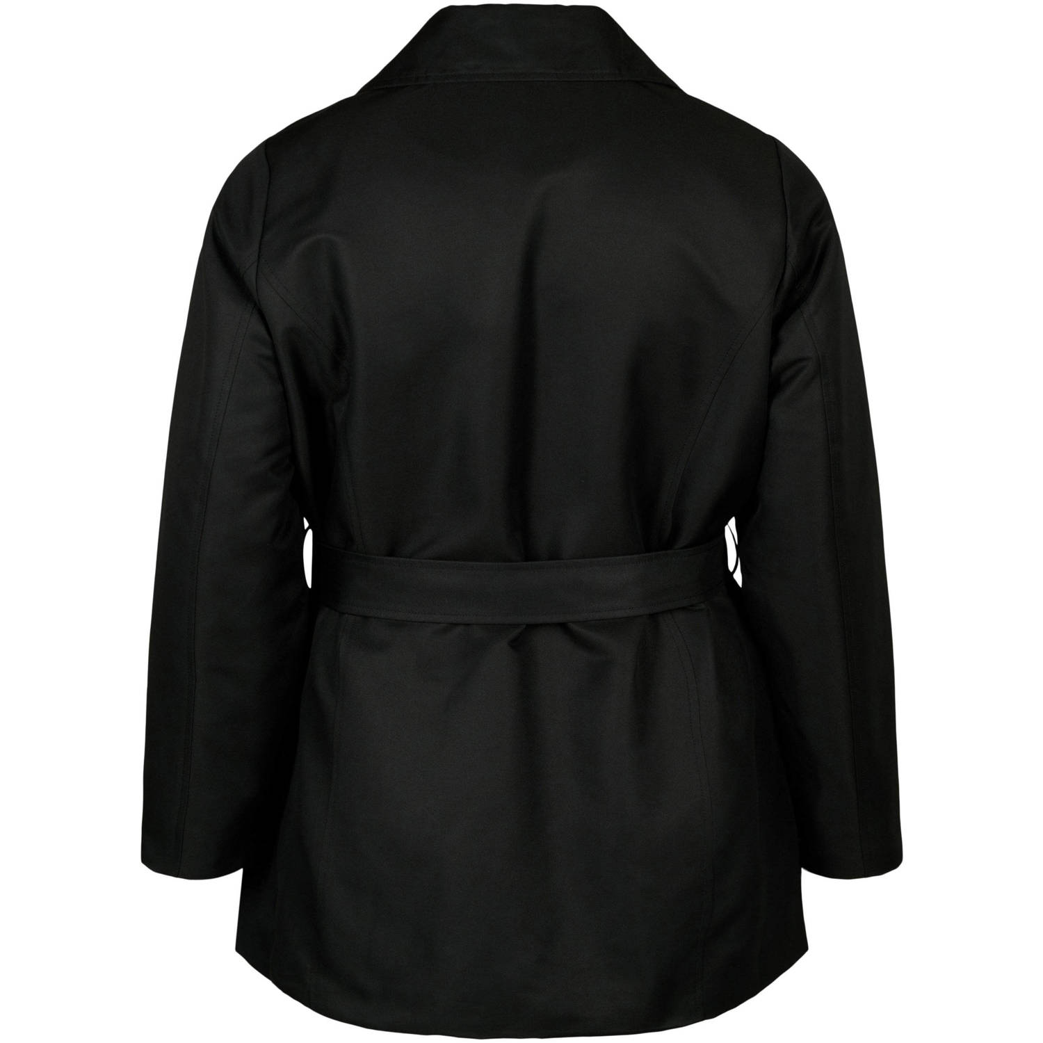 Zizzi trenchcoat zwart