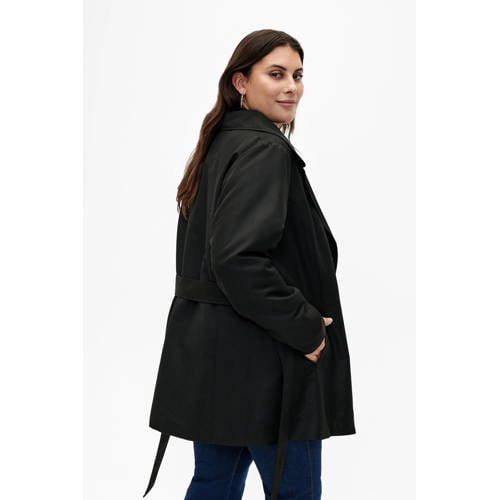 Zizzi trenchcoat zwart afbeelding