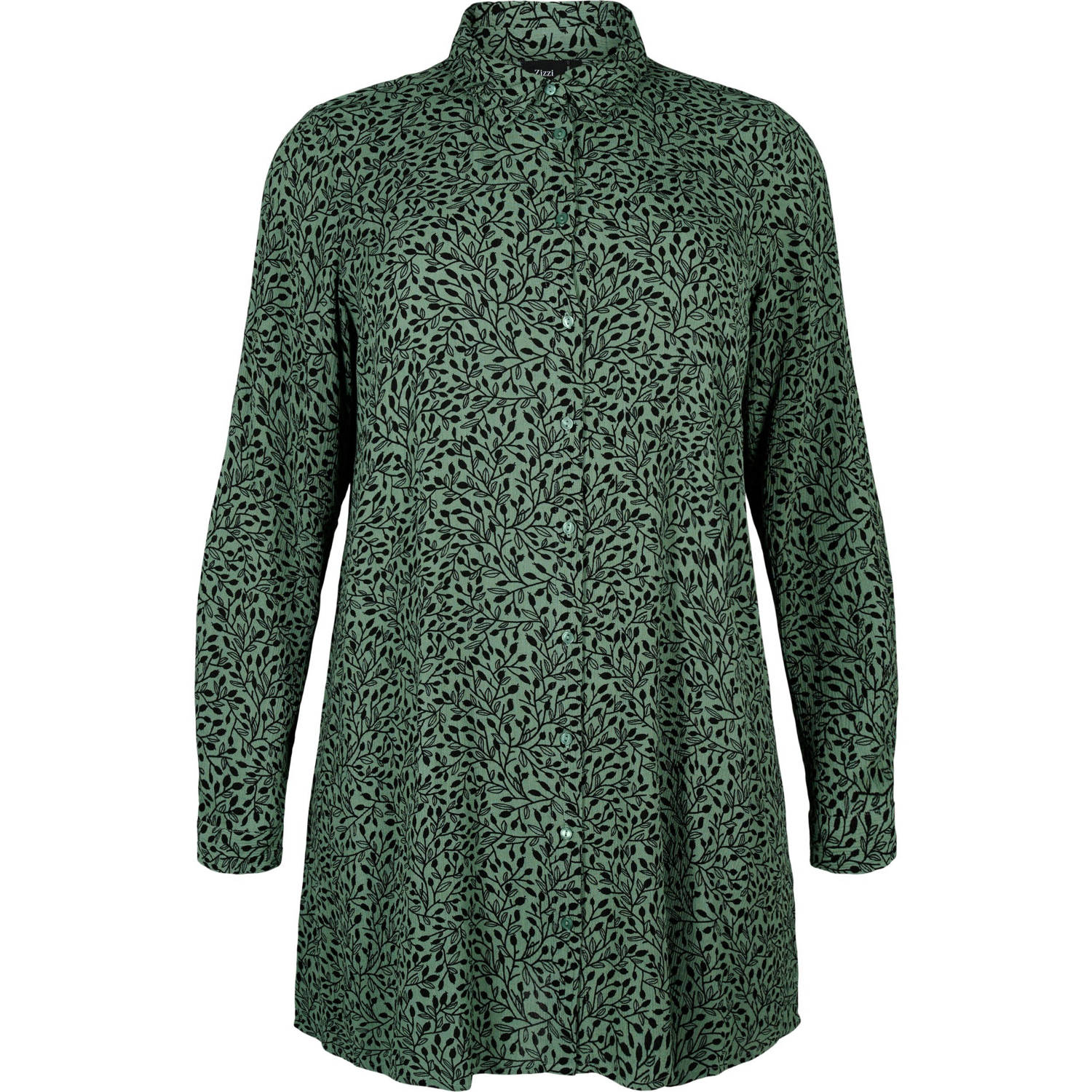 Zizzi tuniek met all over print groen