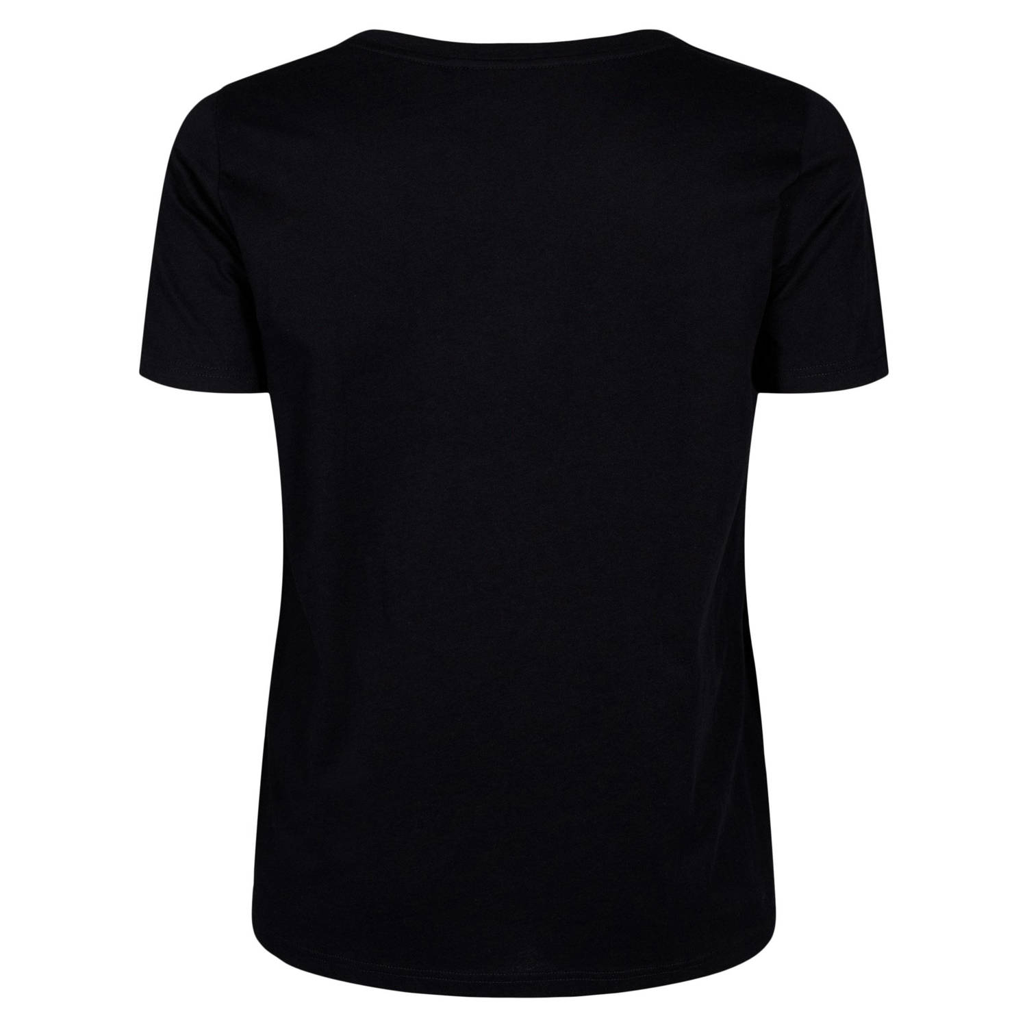 Zizzi T-shirt VELIN met printopdruk zwart