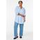 Zizzi gestreepte blouse blauw/ wit