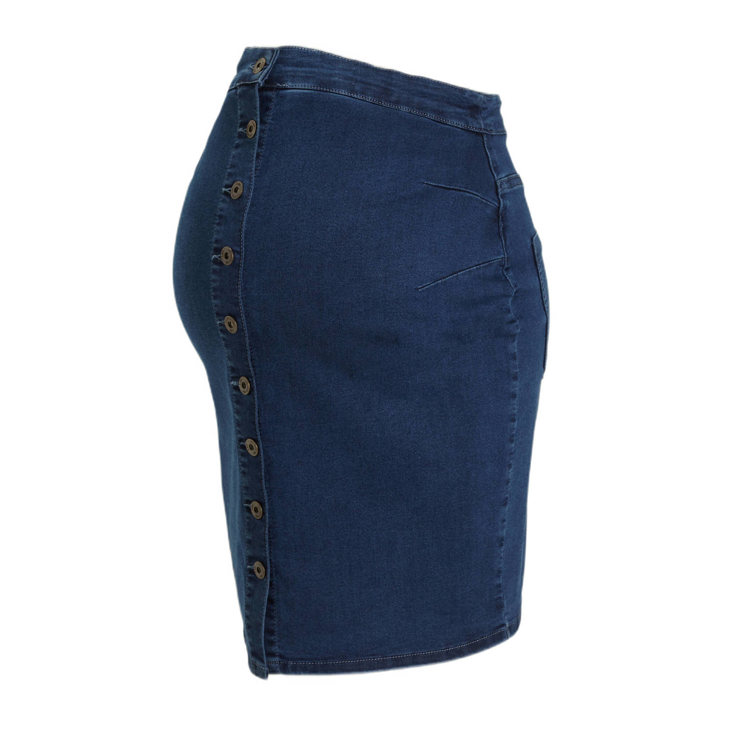 Love2wait zwangerschapsrok stonewashed Blauw Dames Denim Effen XS