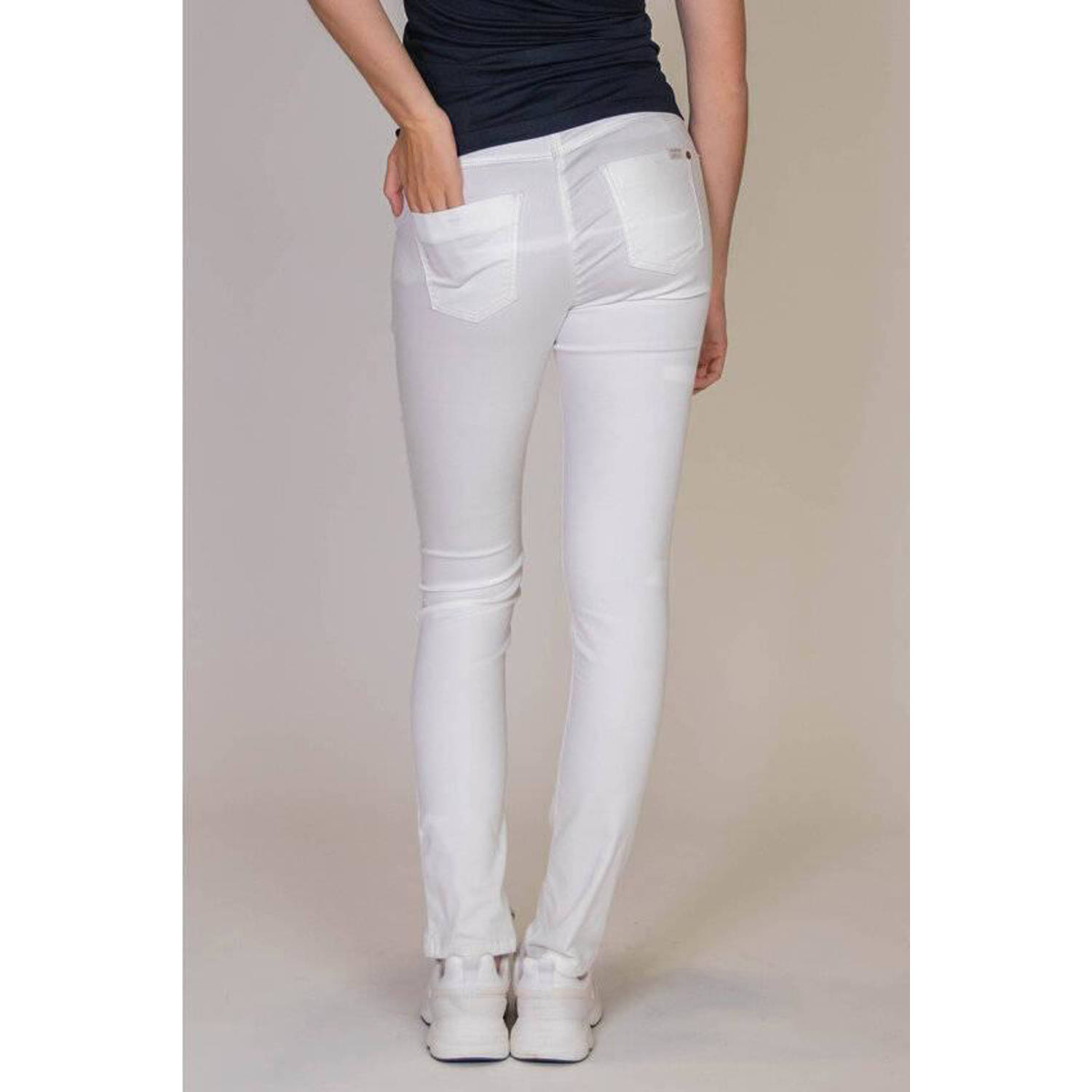 LOVE2WAIT low waist skinny broek Emerald wit
