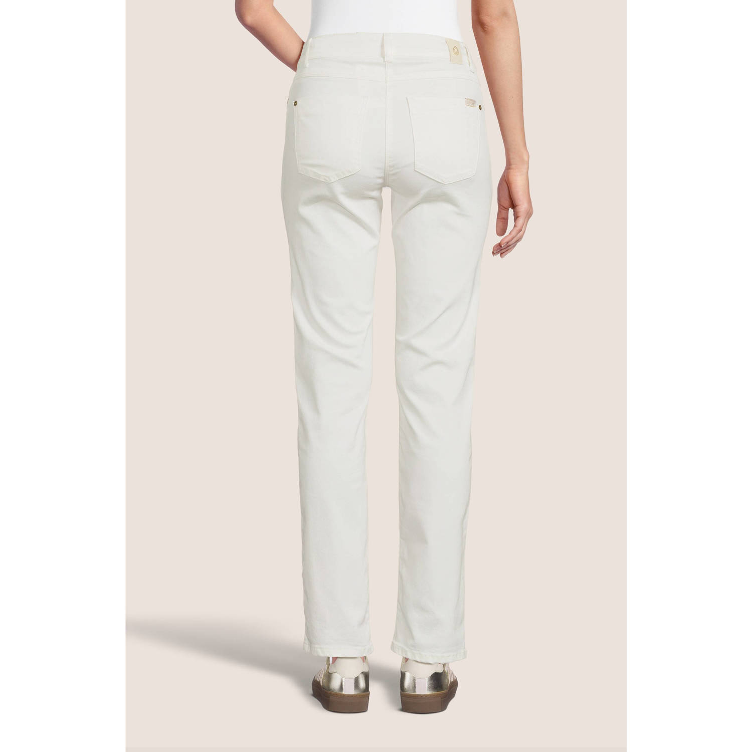 LOVE2WAIT low waist skinny broek Emerald wit