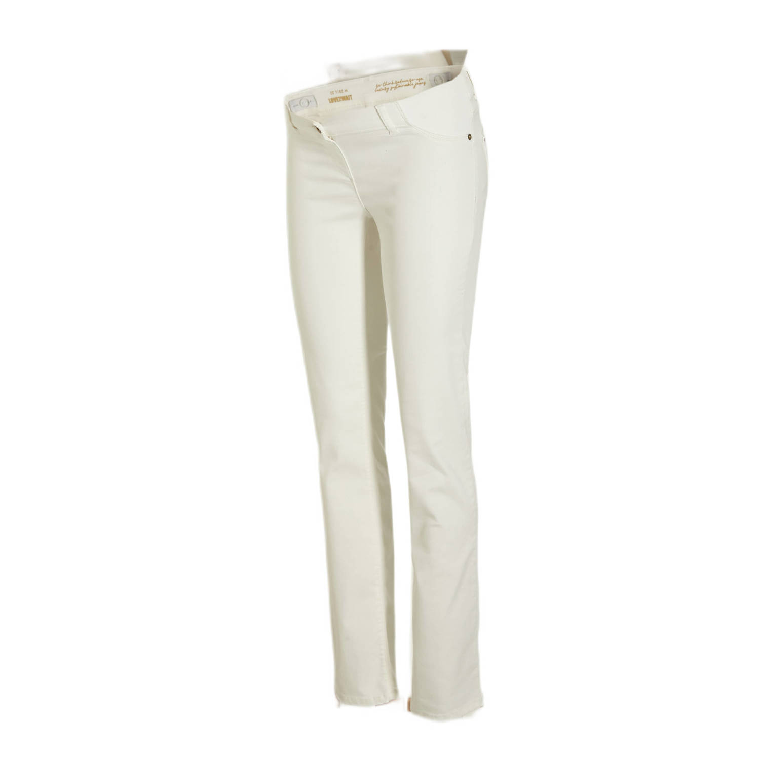 Love2wait low waist skinny broek Emerald wit Dames Stretchkatoen Effen 30