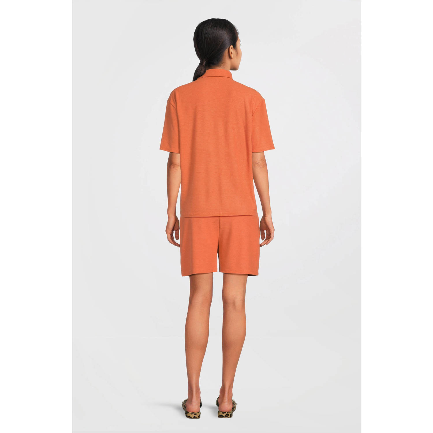LOVE2WAIT regular fit short Siena oranje