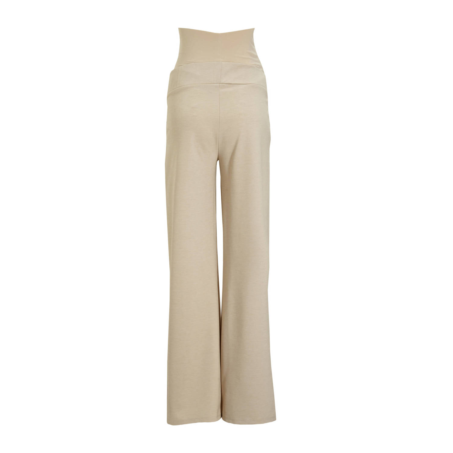 LOVE2WAIT low waist wide leg broek beige