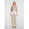 LOVE2WAIT low waist wide leg broek beige