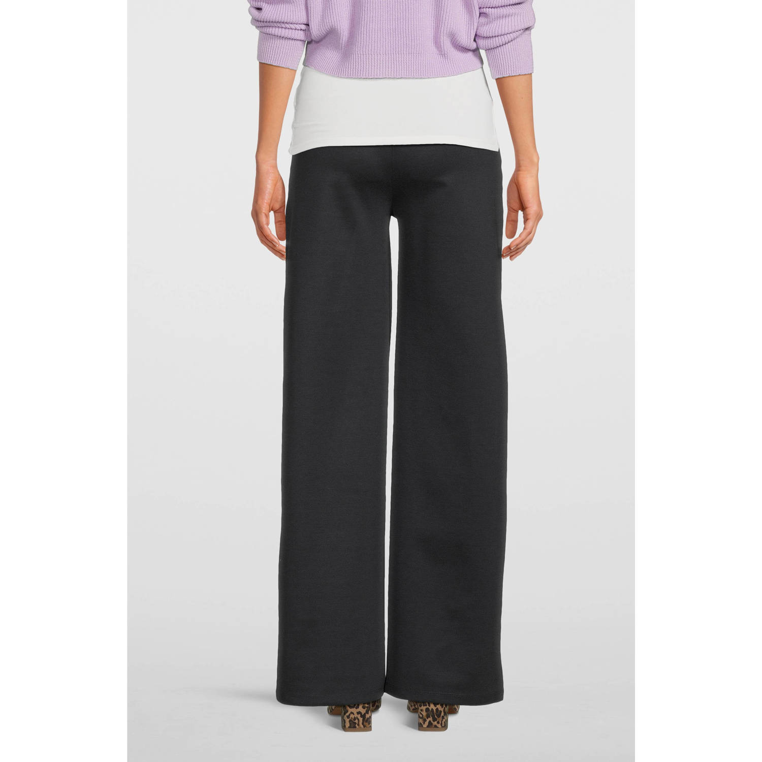 LOVE2WAIT low waist loose fit broek donkerblauw