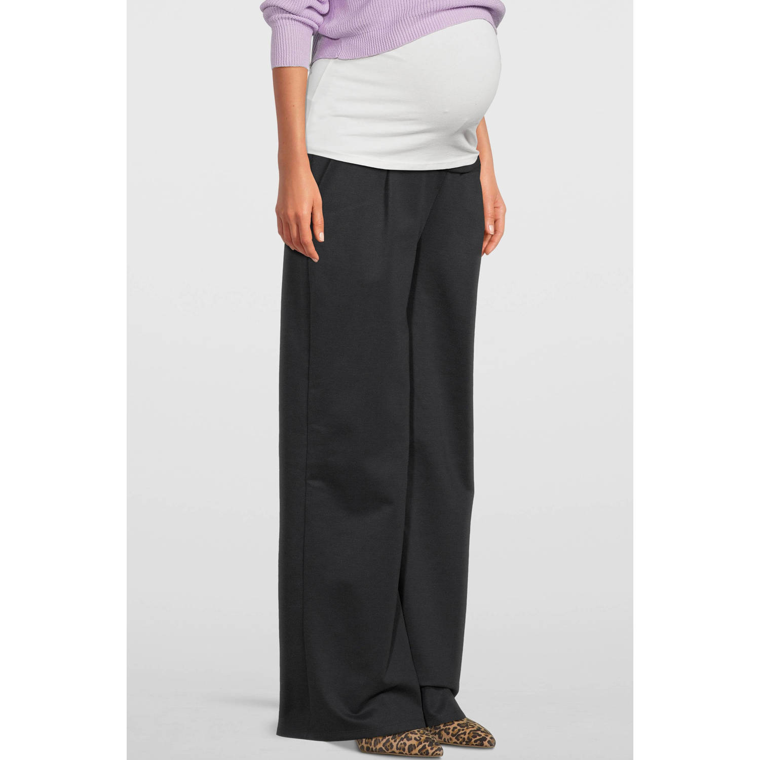 LOVE2WAIT low waist loose fit broek donkerblauw