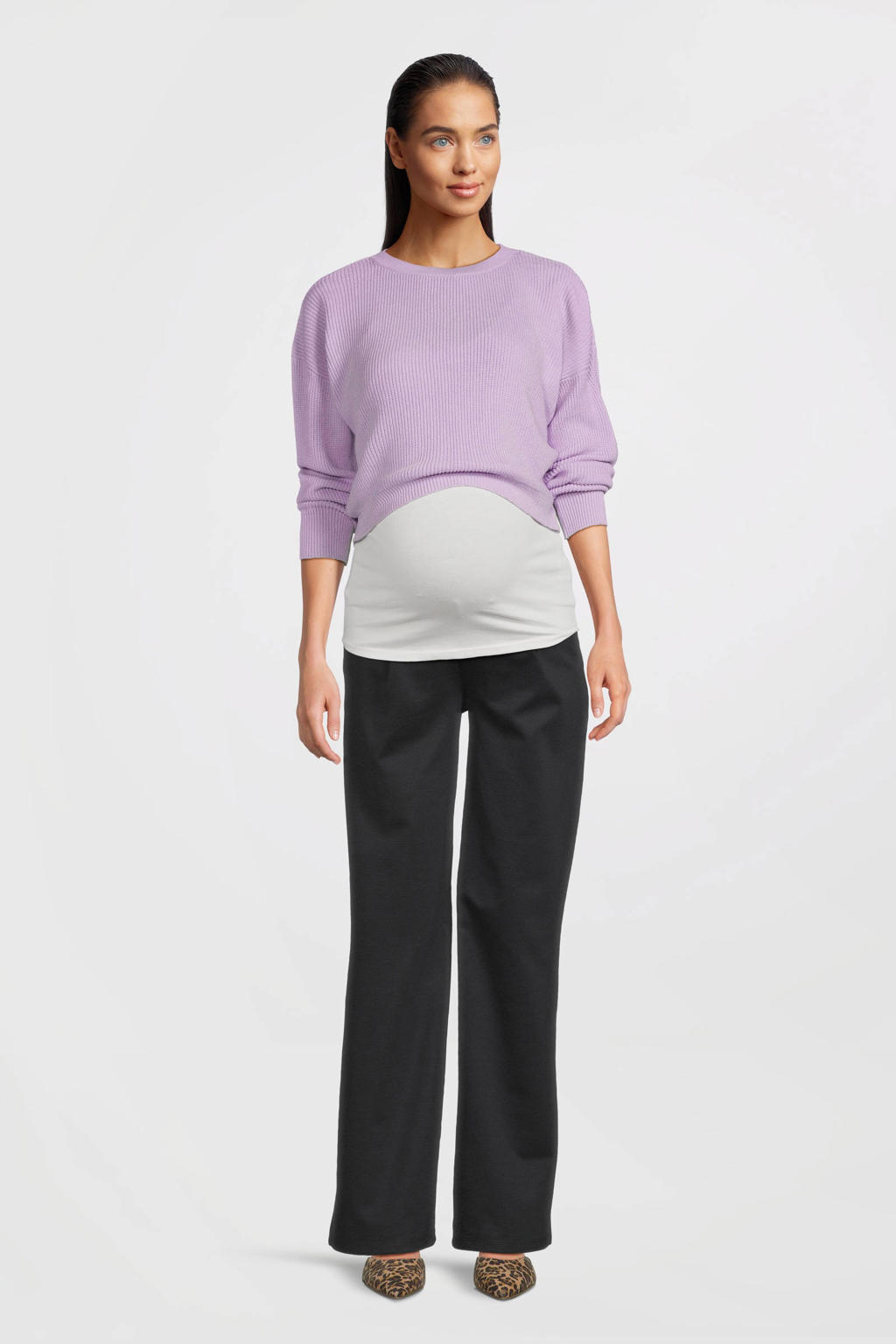 LOVE2WAIT low waist loose fit broek donkerblauw
