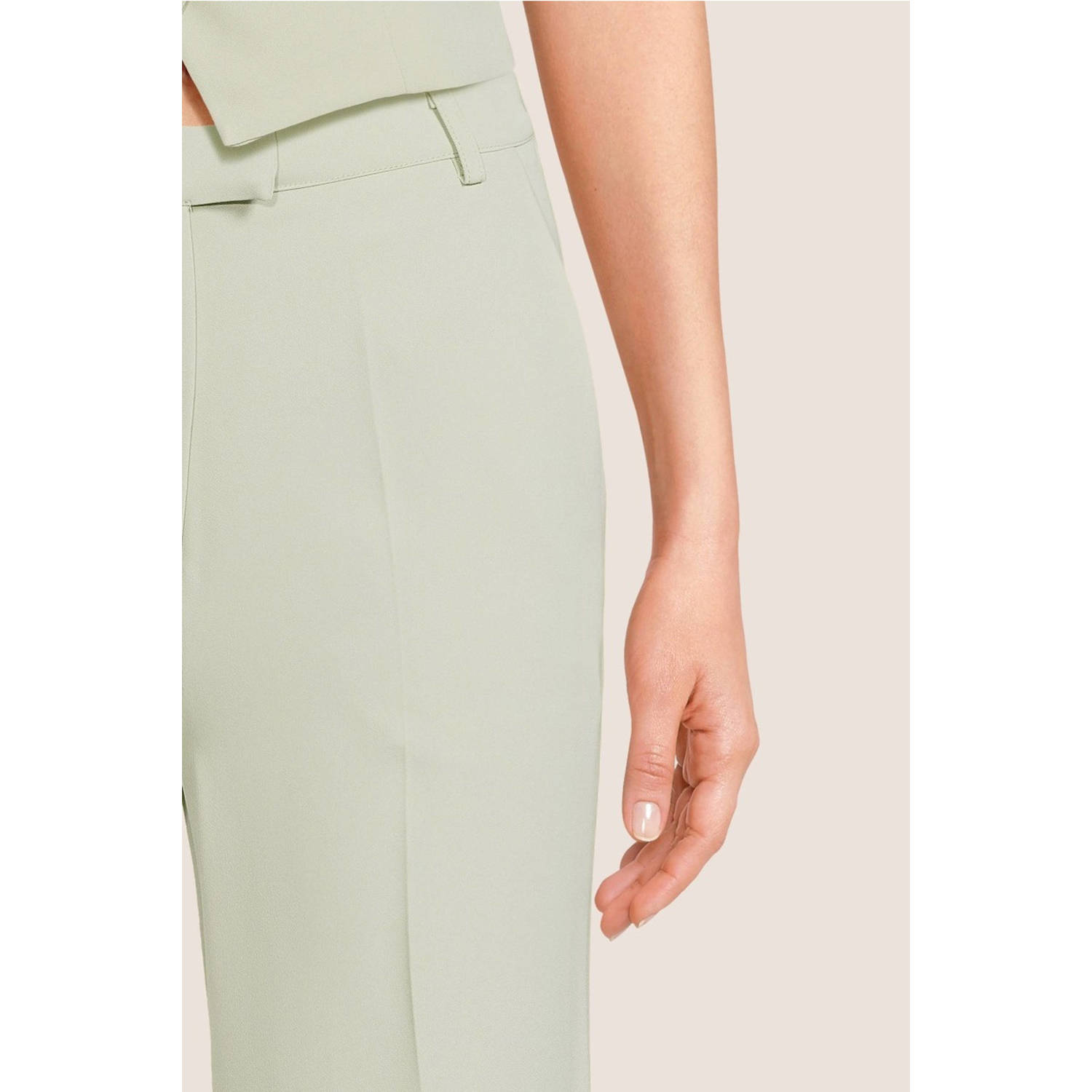 Another-Label high waist straight fit pantalon ecru