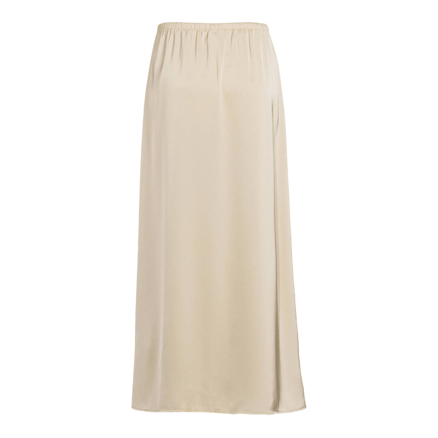 Another-Label satijnen maxi rok ecru