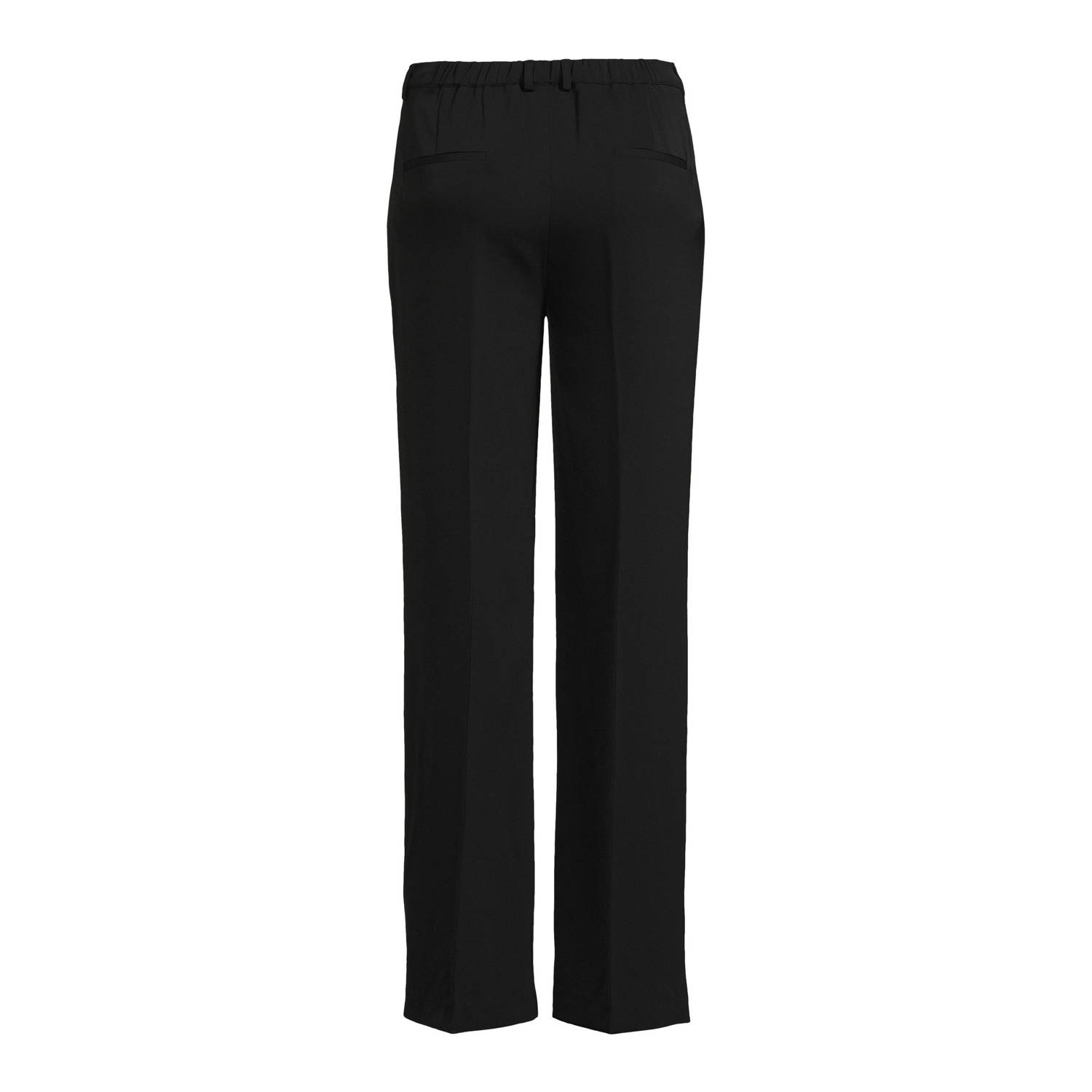 Another-Label high waist straight fit pantalon zwart