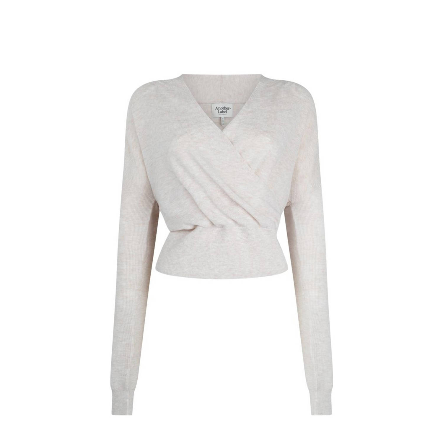 ANOTHER LABEL Dames Truien & Vesten Len Knitted Pull L s Gebroken Wit