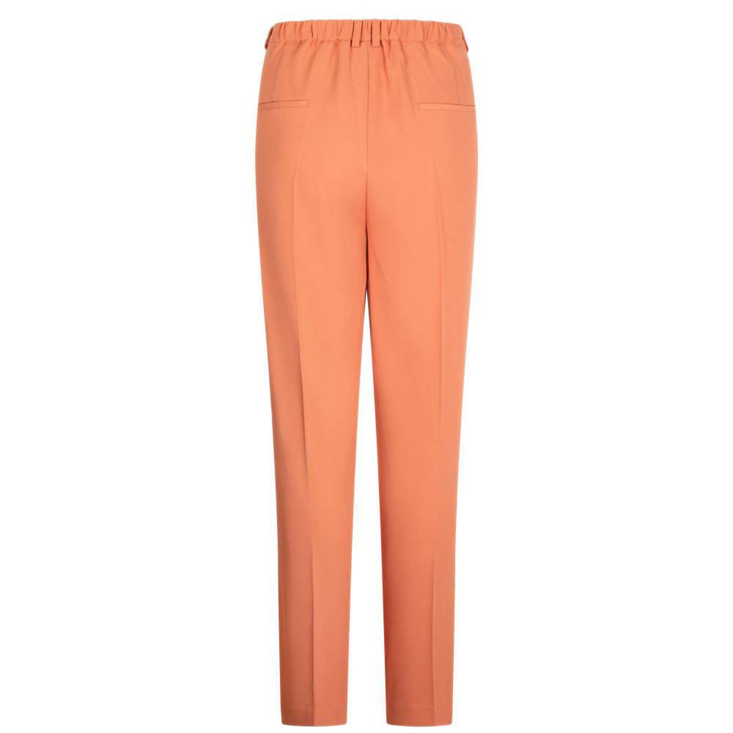 Another-Label high waist straight fit pantalon oranje