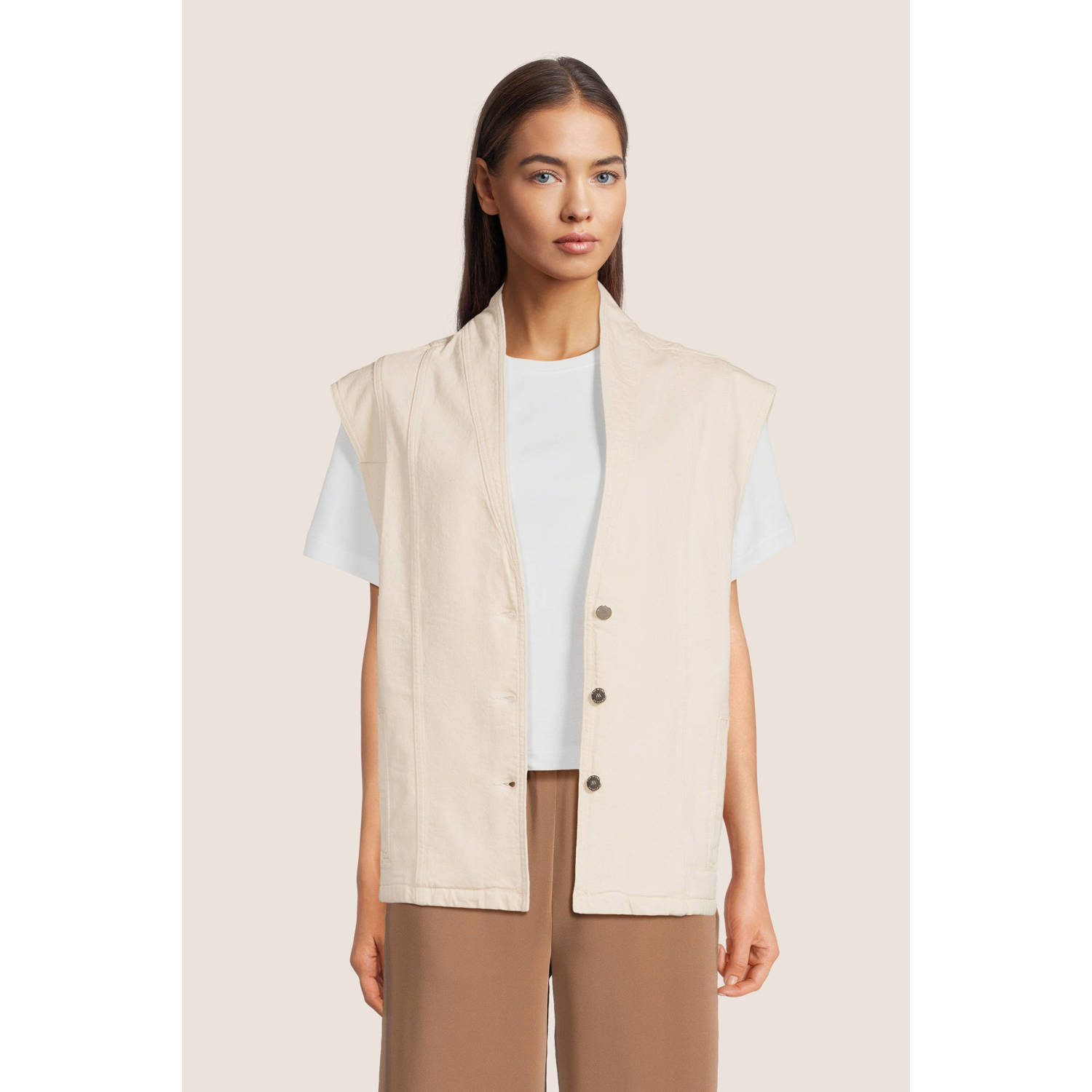 Another-Label gilet beige