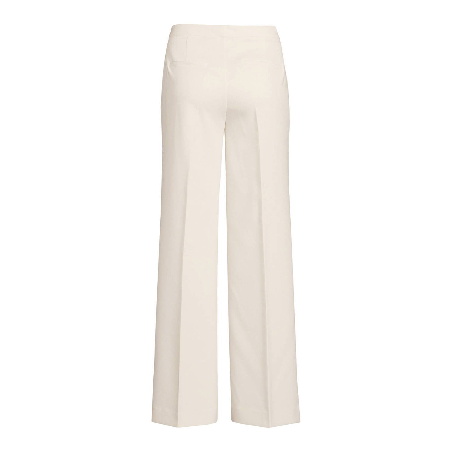 Another-Label high waist straight fit pantalon Moore ecru
