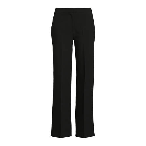Another-Label high waist straight fit pantalon Moore zwart