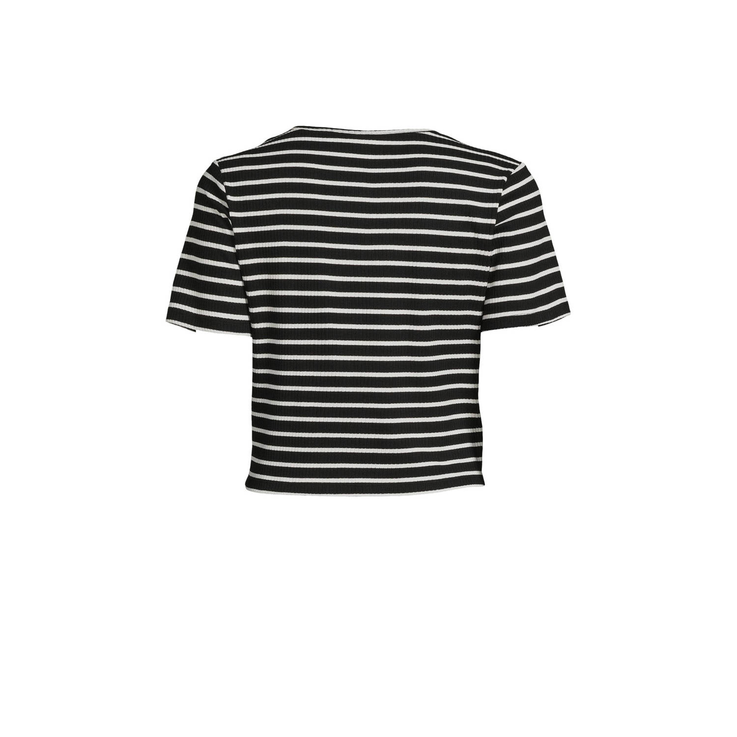 Another-Label gestreept T-shirt zwart wit
