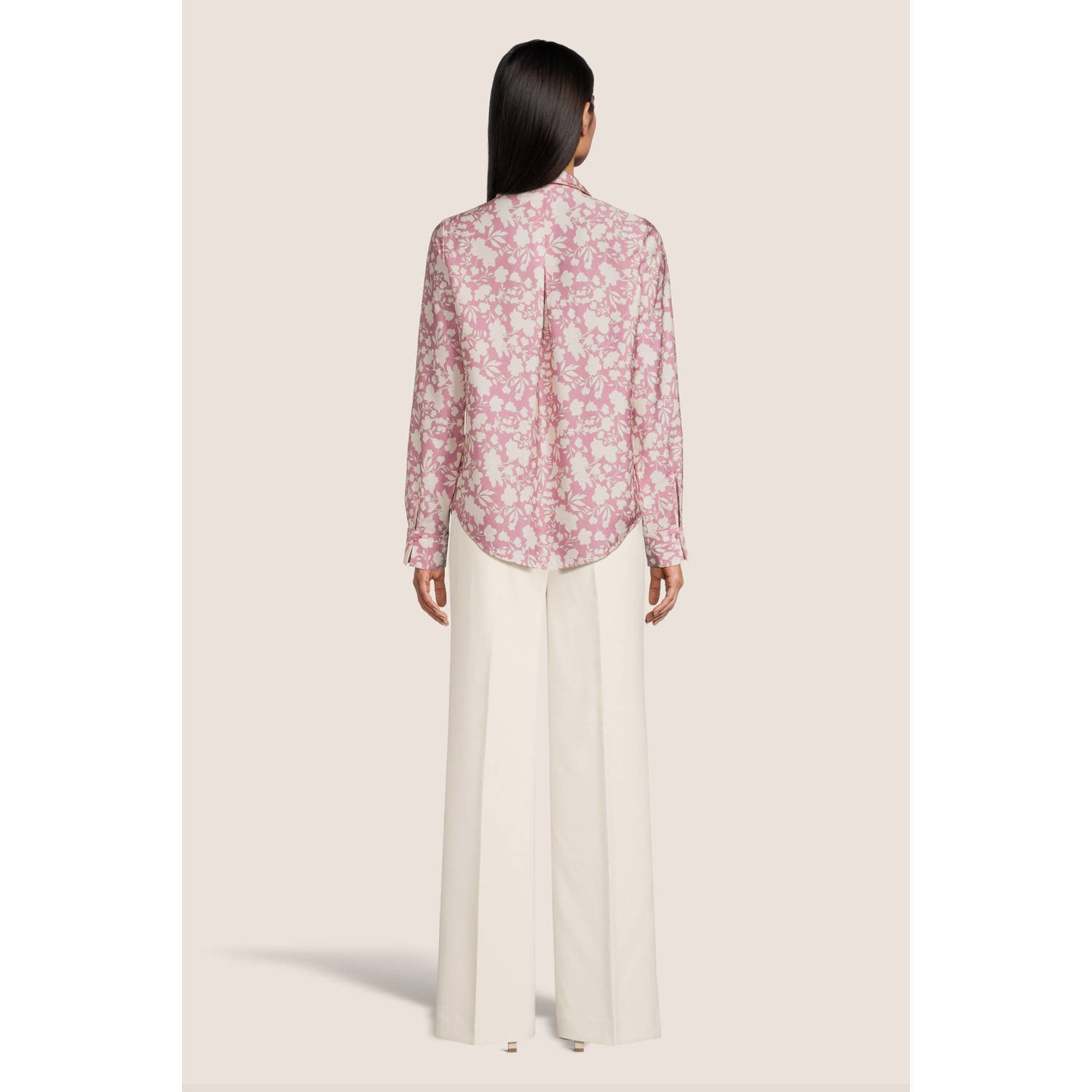 Another-Label gebloemde blouse roze ecru