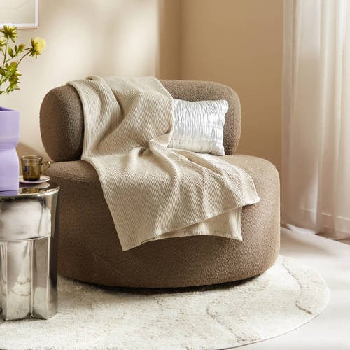 NOUS Living plaid Revere (170x130 cm) - naturel