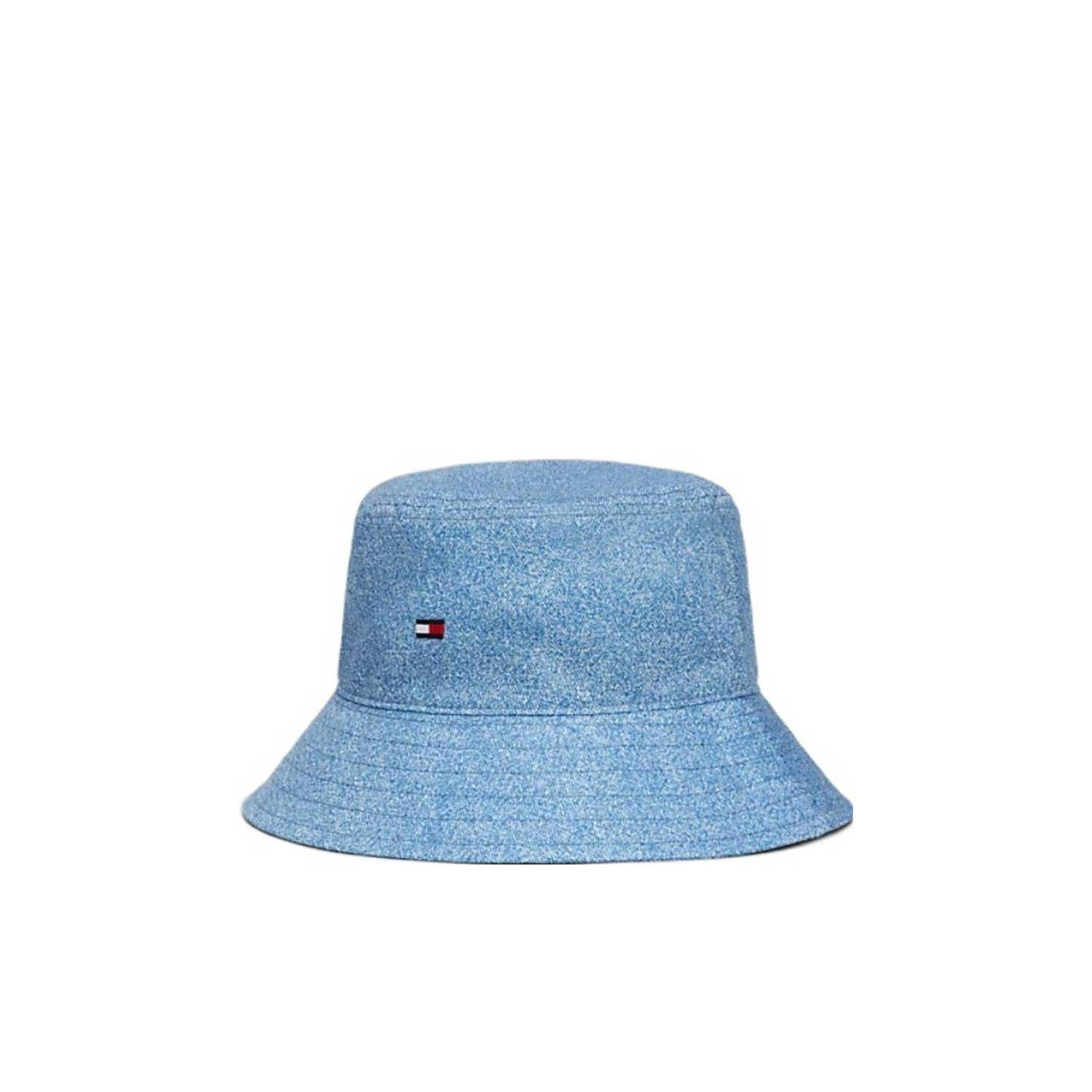 Tommy Hilfiger bucket hat denim Hoed Blauw Polyester Logo