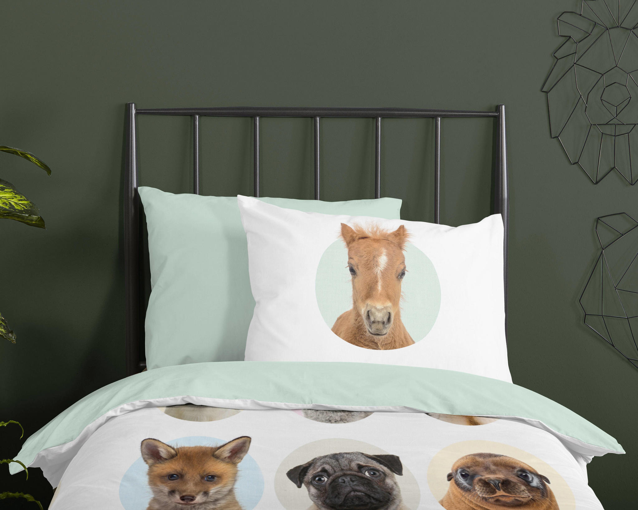 Good Morning katoenen dekbedovertrek 1 persoons (140x220 cm) - Afbeelding 3