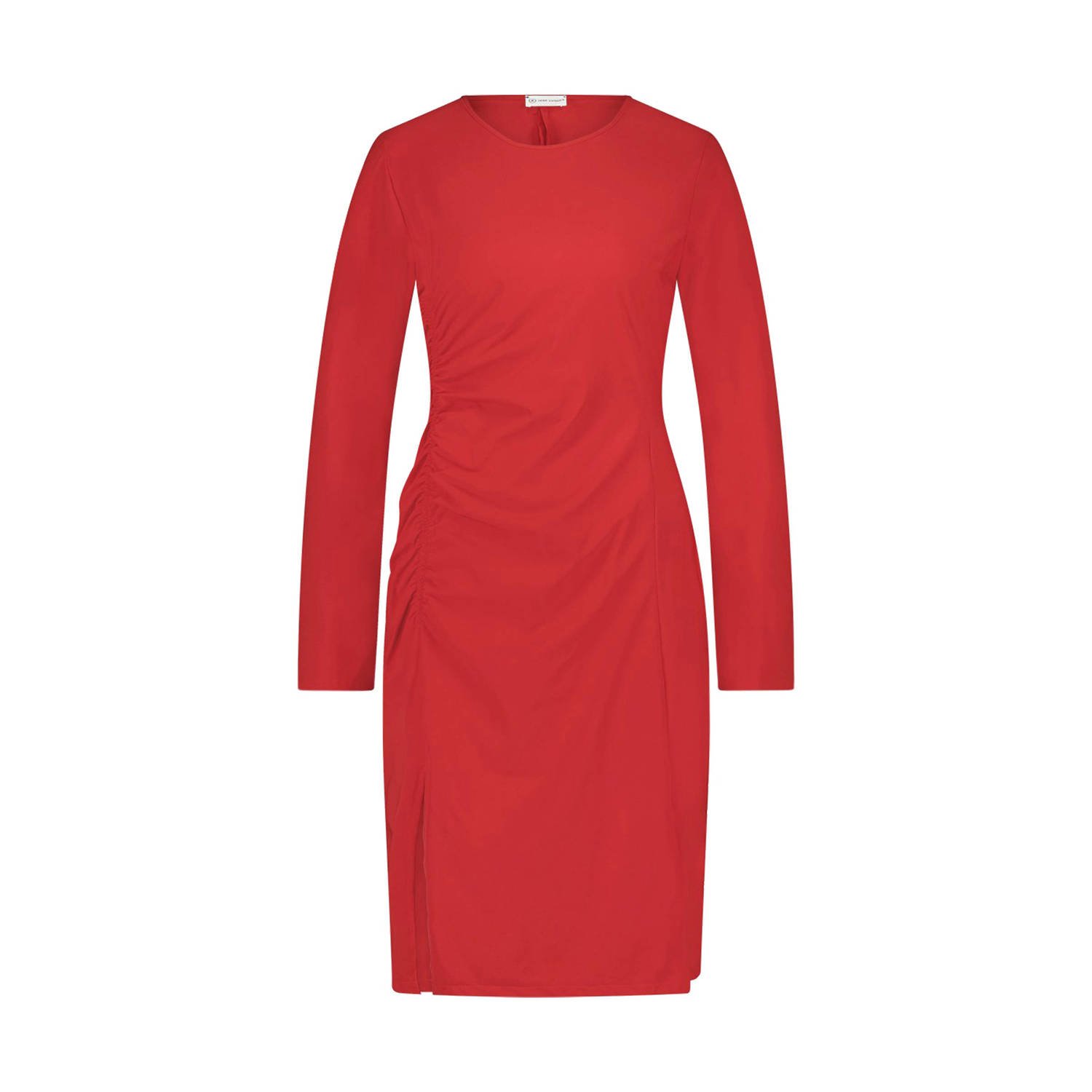 Jane Lushka Scarlet Jurk-LS Technisch Jersey | Rood Red Dames