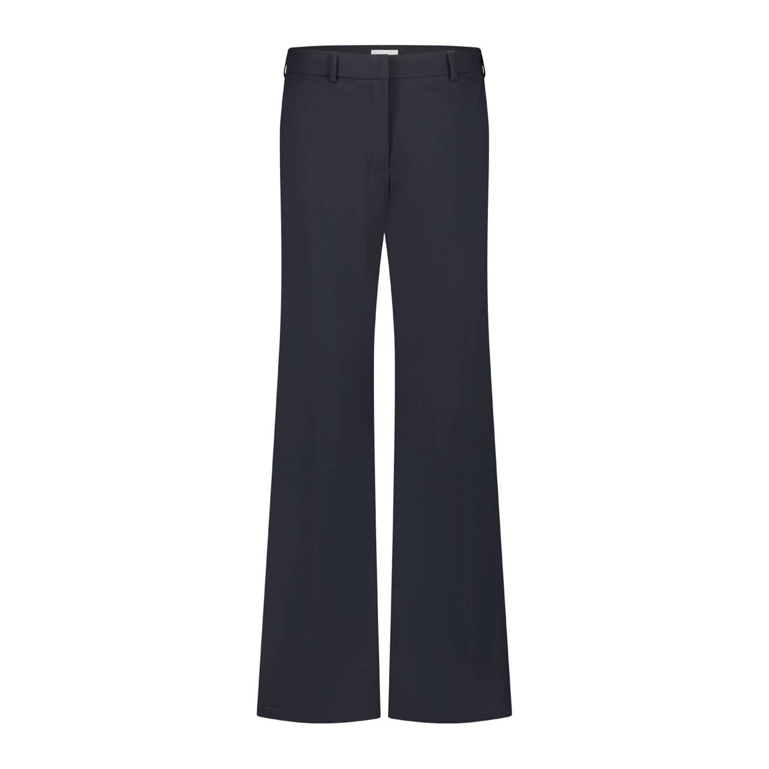 Jane Lushka wide leg pantalon Yvette van travelstof zwart