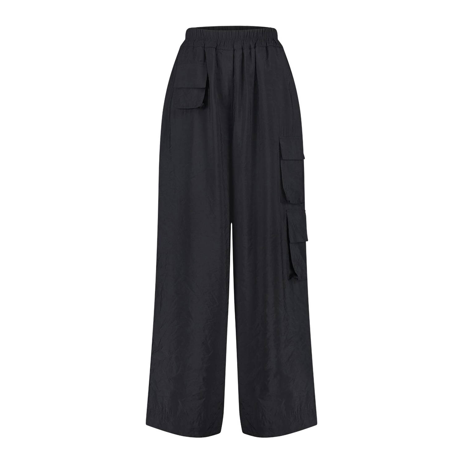 Jane Lushka wide leg cargobroek van travelstof