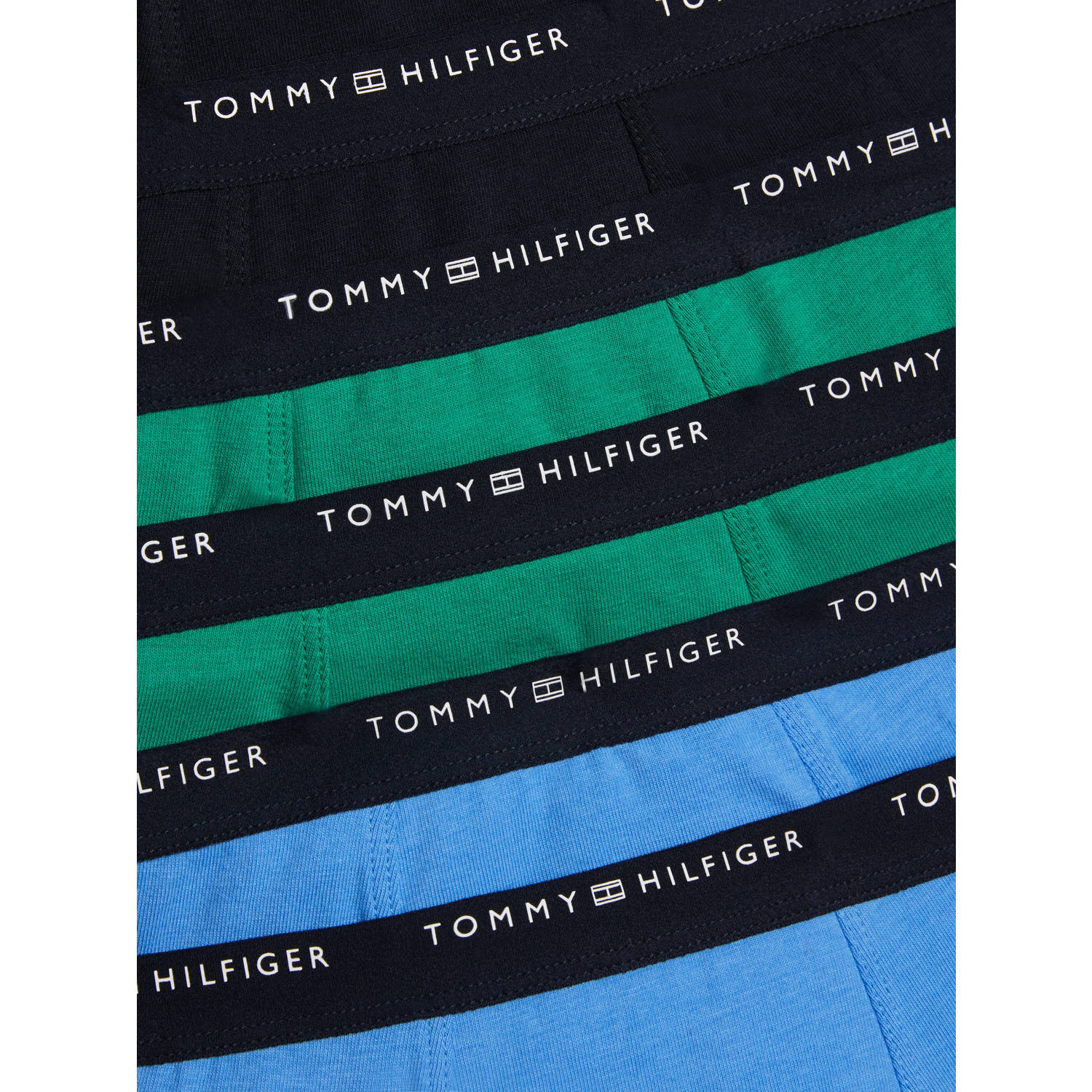 Tommy Hilfiger boxershort set van 7 blauw groen zwart