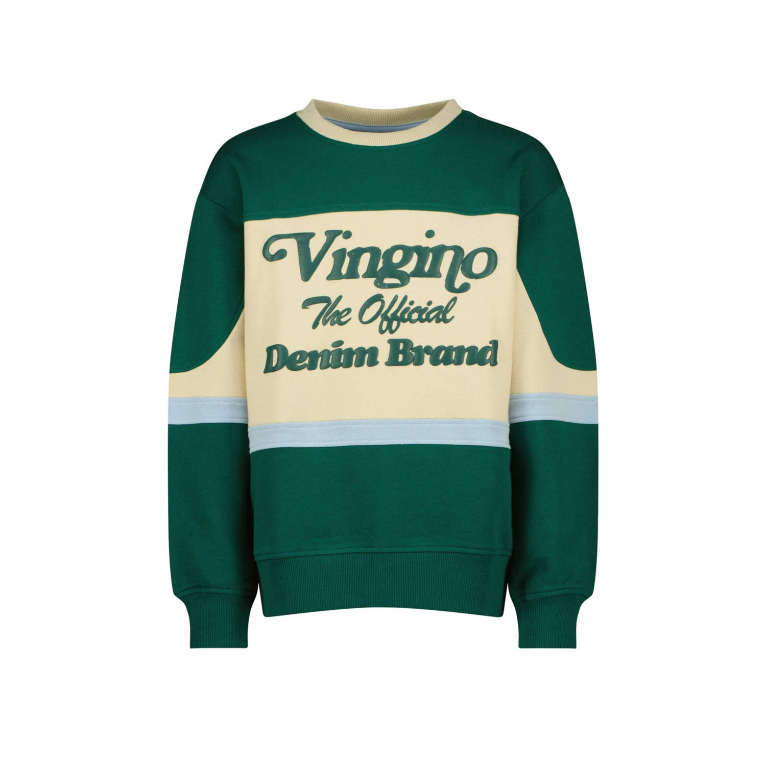 Vingino sweater Noan donkergroen beige