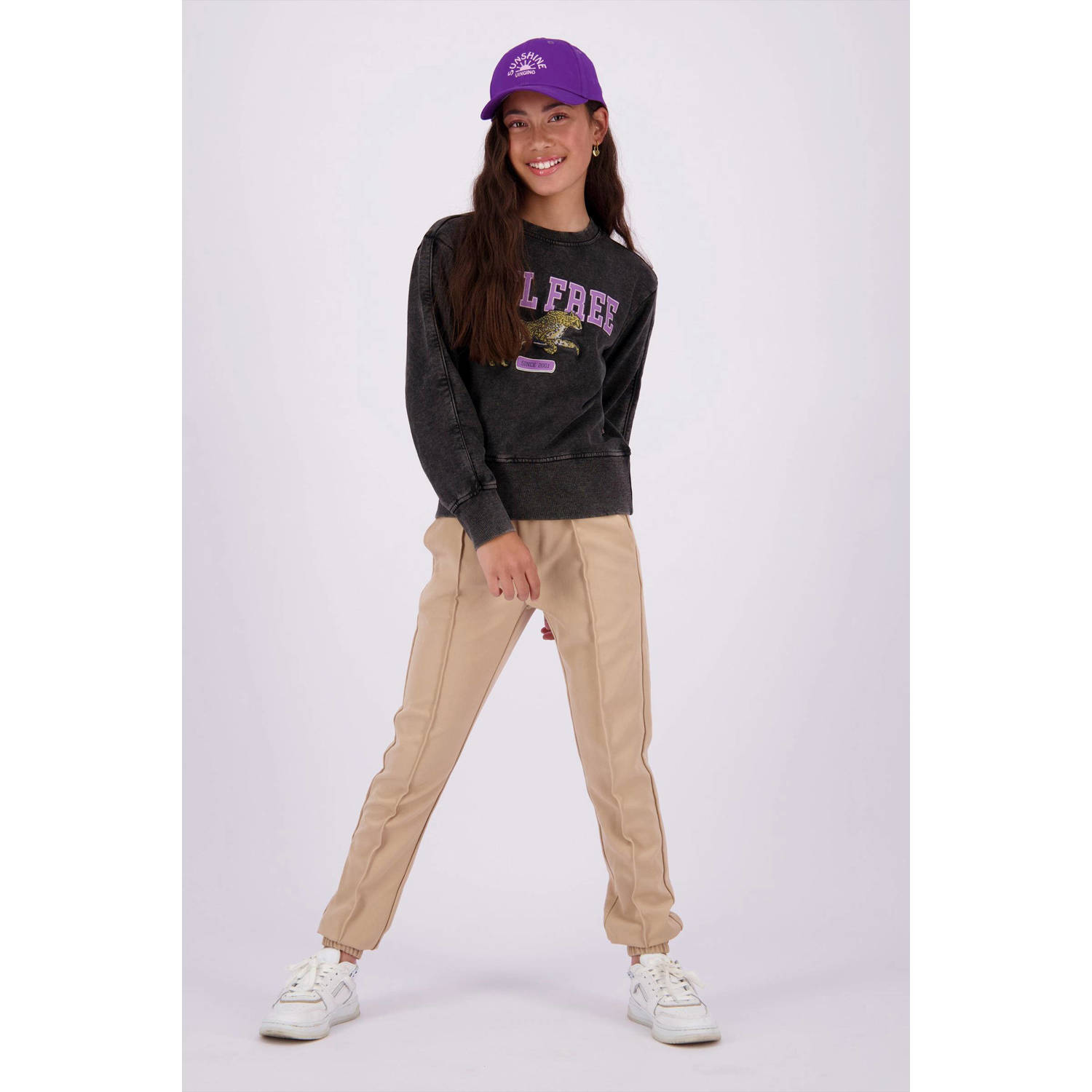 Vingino slim fit broek Solange zand