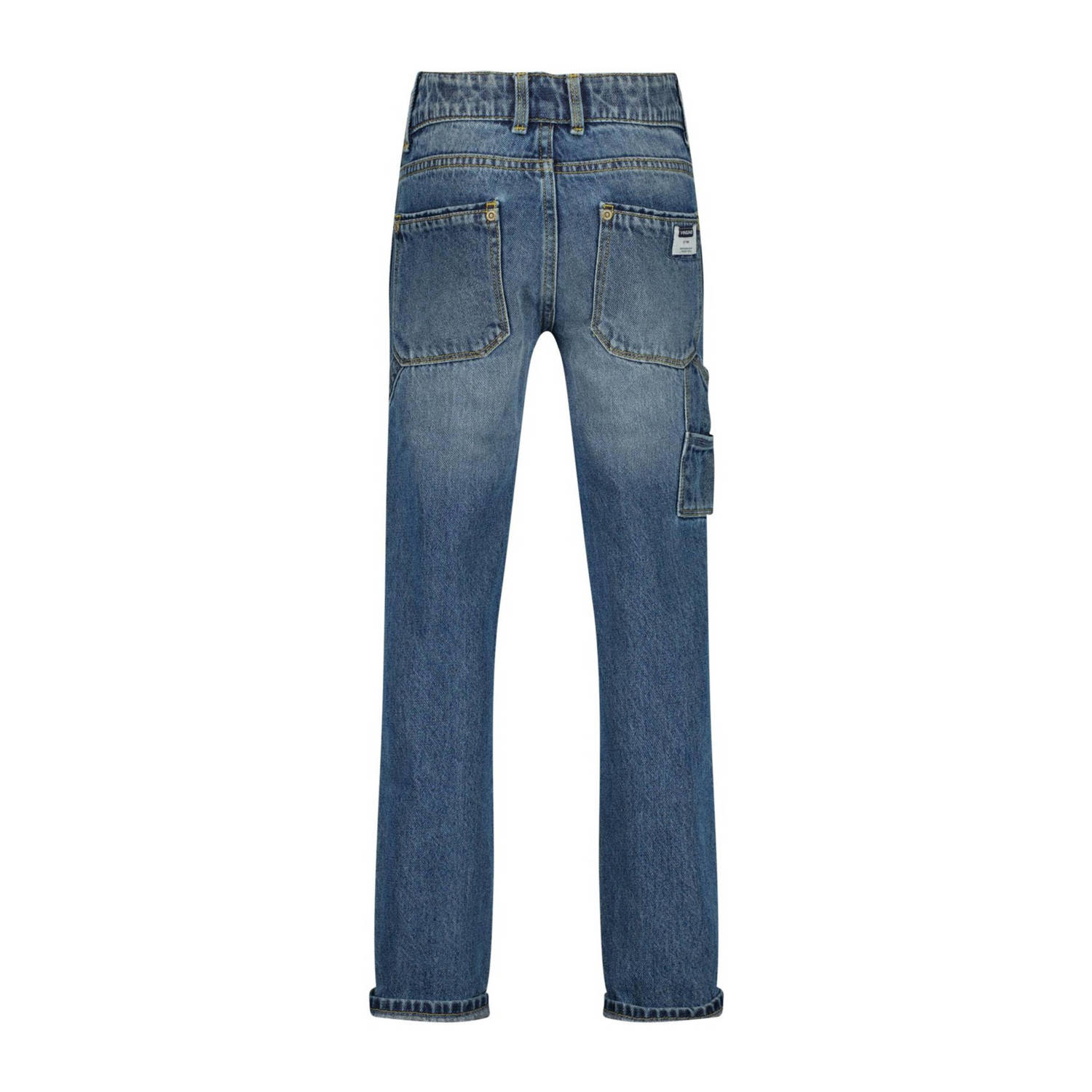 Vingino straight fit jeans dark blue denim