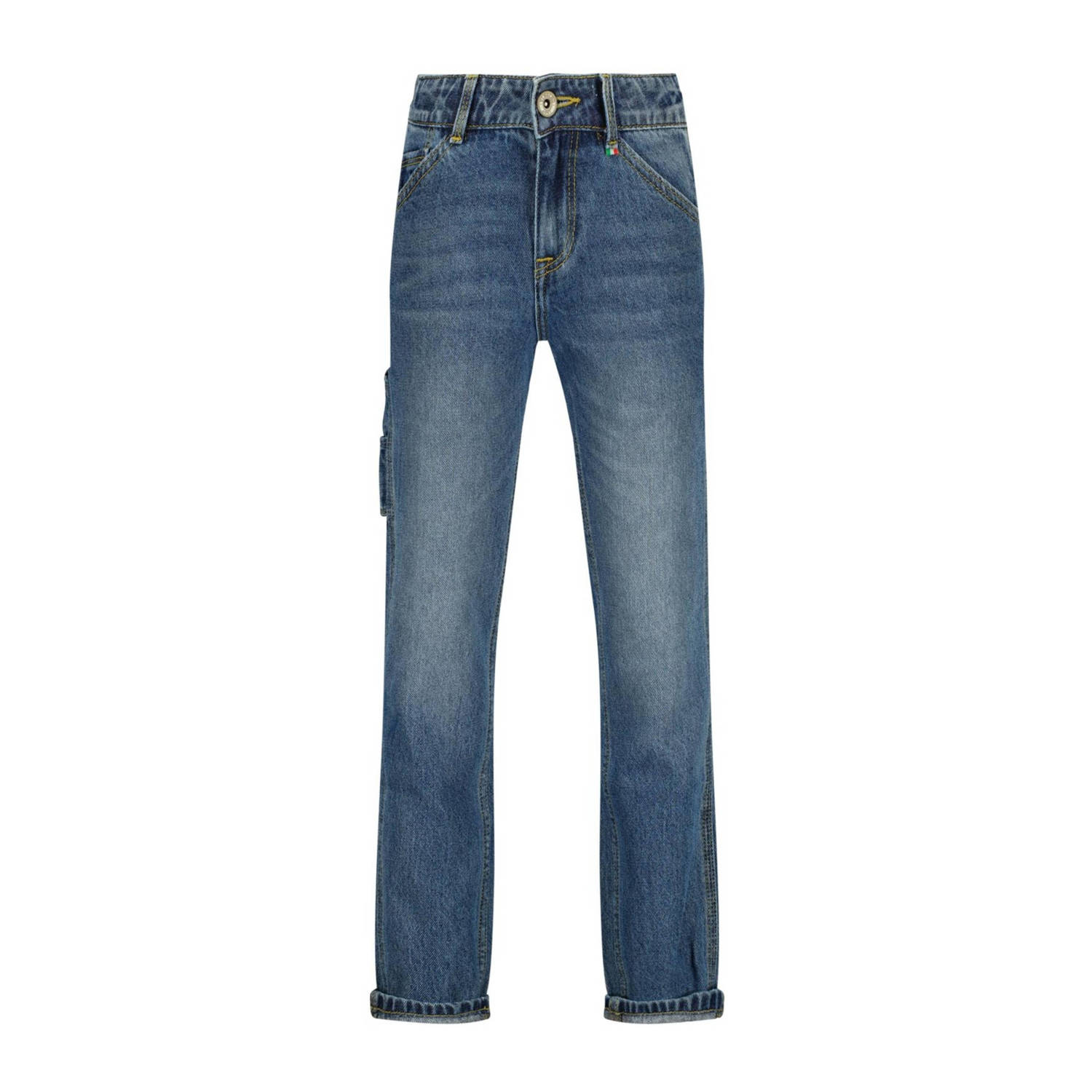 Vingino straight fit jeans dark blue denim