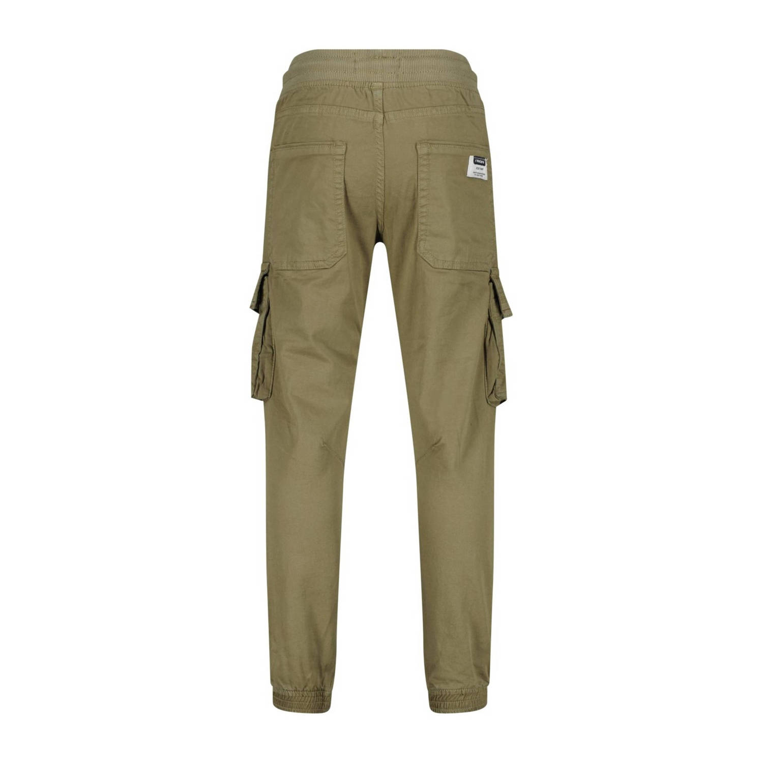 Vingino tapered fit cargobroek Colivier mosgroen
