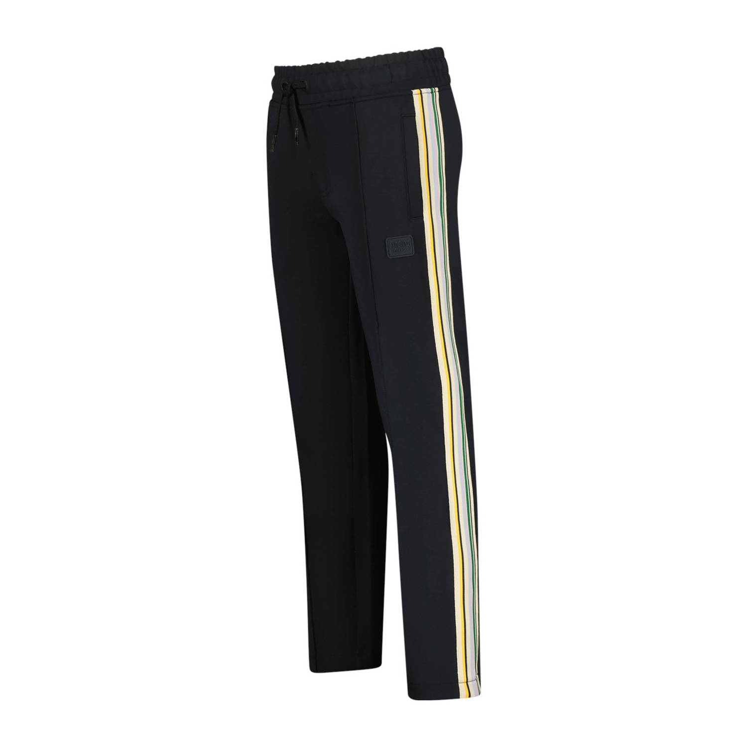 Vingino regular fit joggingbroek Sowin met zijstreep zwart zand