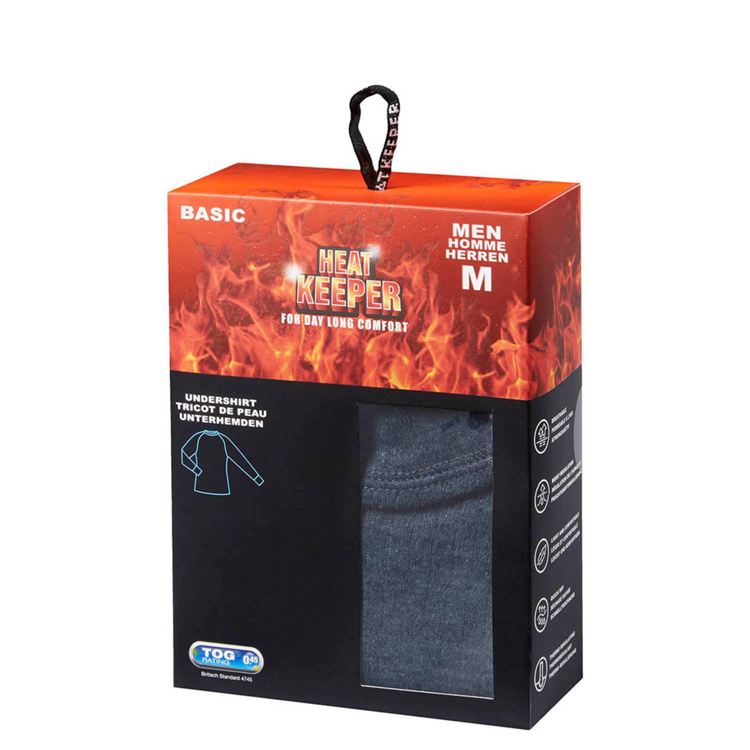 Heatkeeper thermoshirt antraciet
