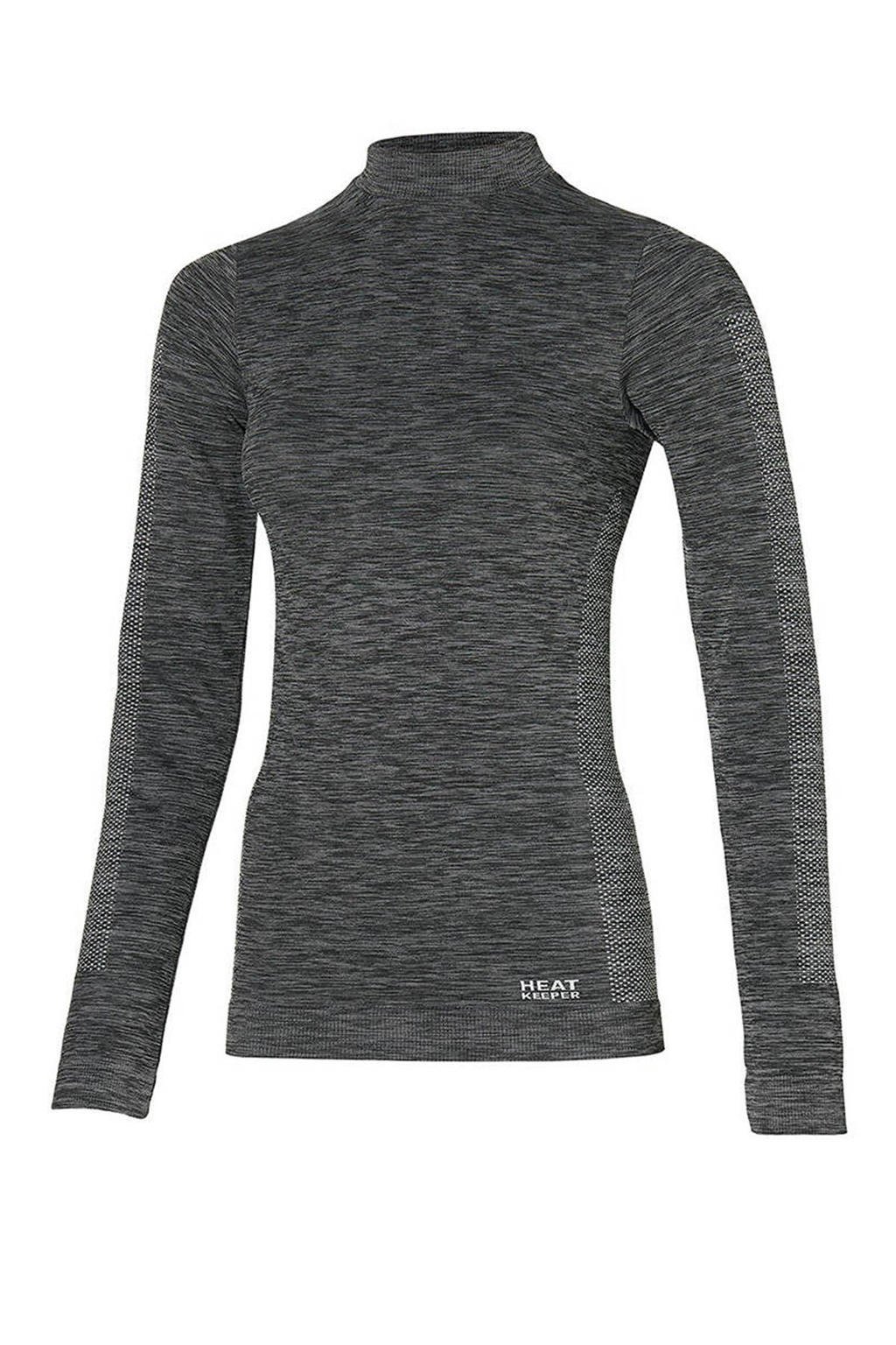 Heatkeeper thermoshirt gemeleerd antraciet