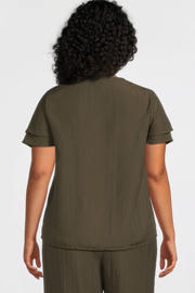 thumbnail: GREAT LOOKS crinkle top khaki