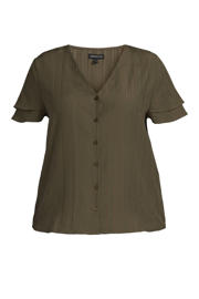 thumbnail: GREAT LOOKS crinkle top khaki