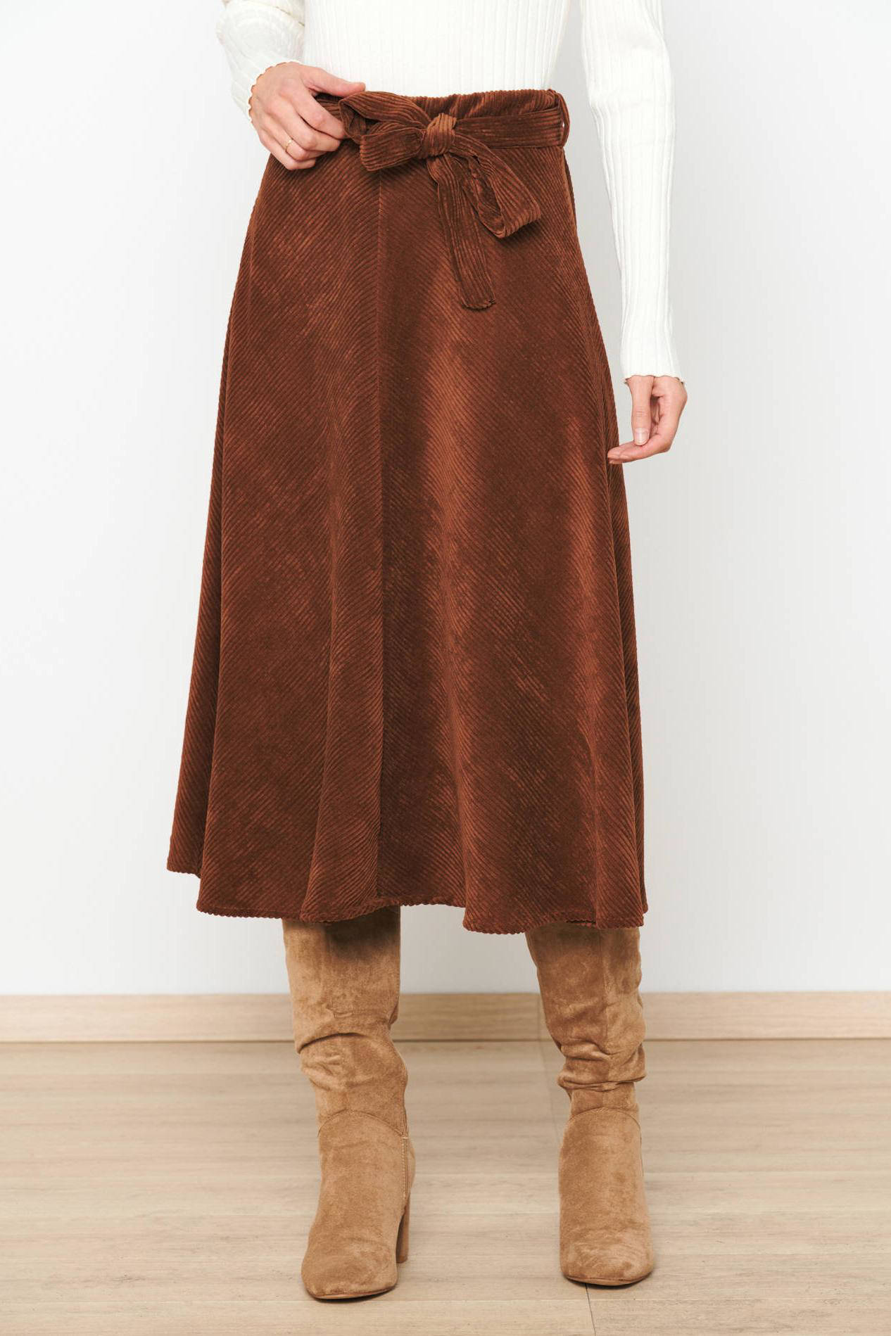 Corduroy discount rok dames