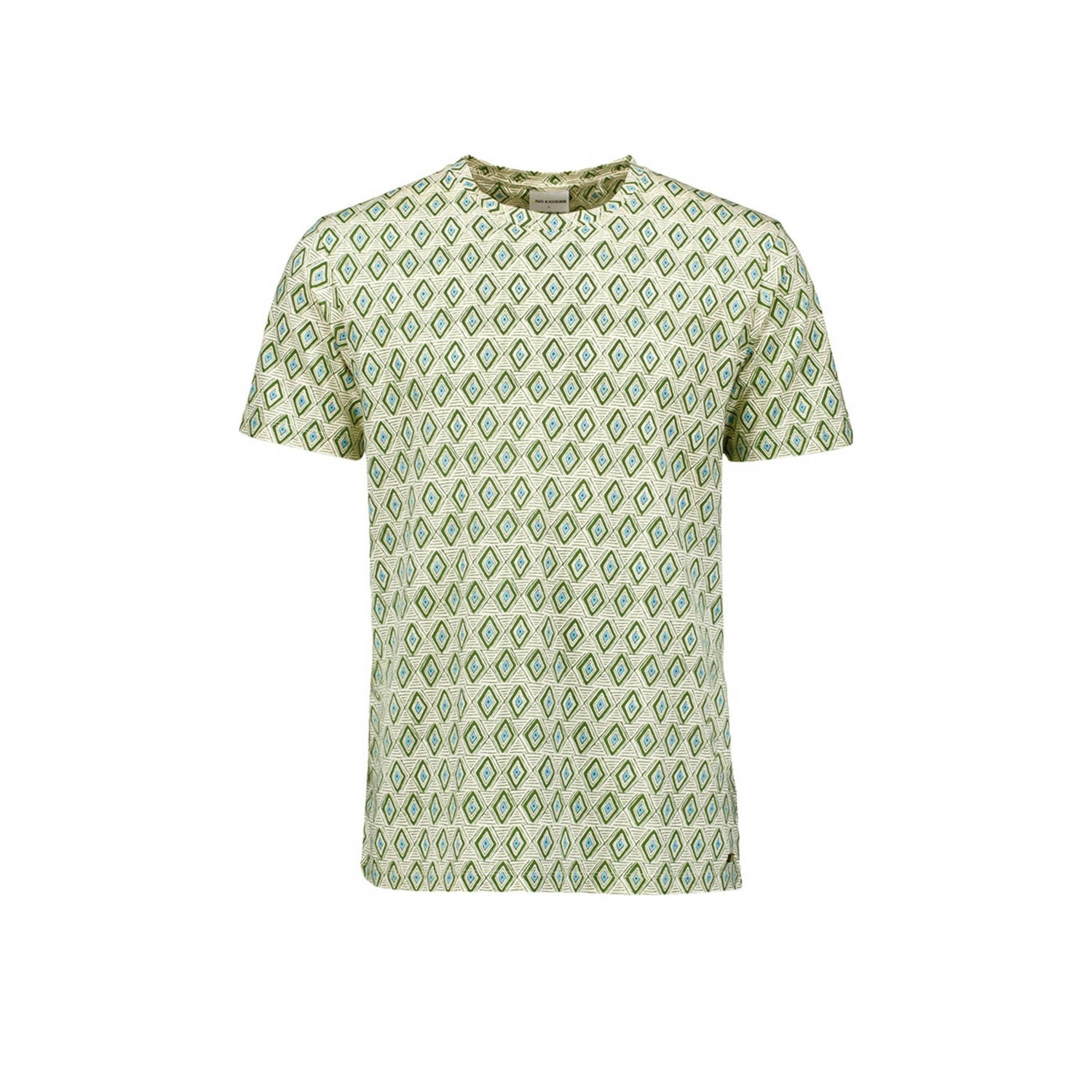 No Excess T-shirt met all over print green