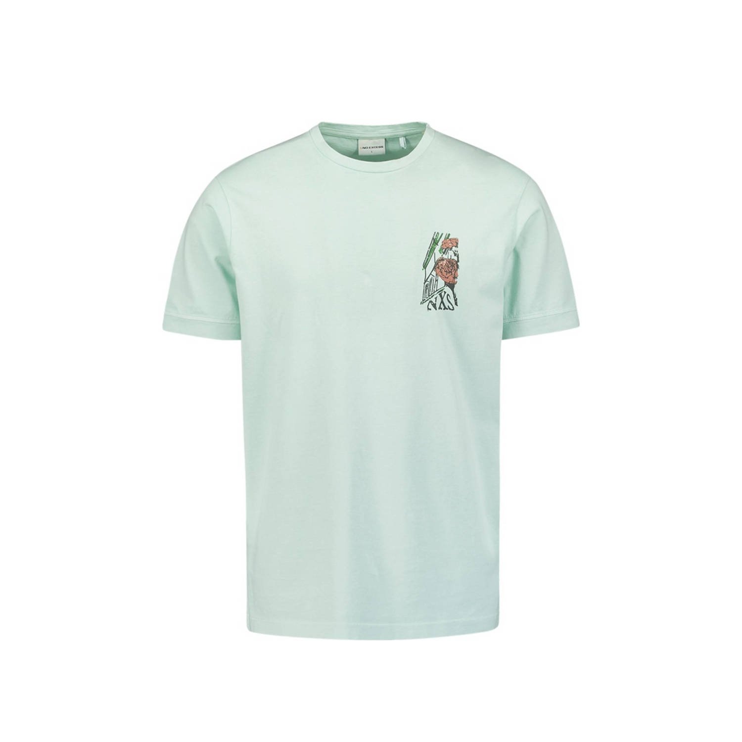 No Excess T-shirt met backprint mint