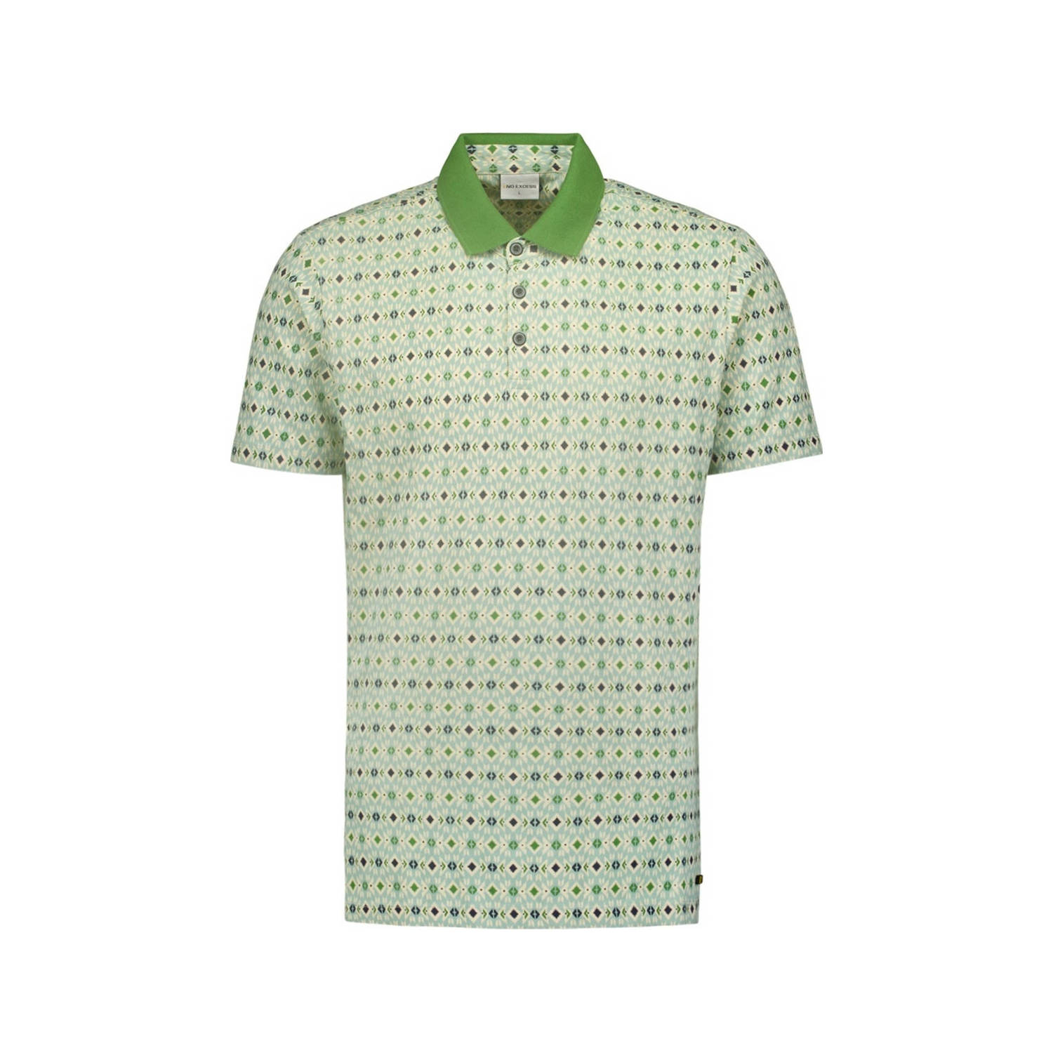 No Excess polo met all over print mint